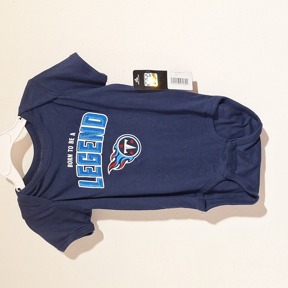 Tennessee Titans Outer Stuff Navy One Piece Bottom Buttons 24 Months